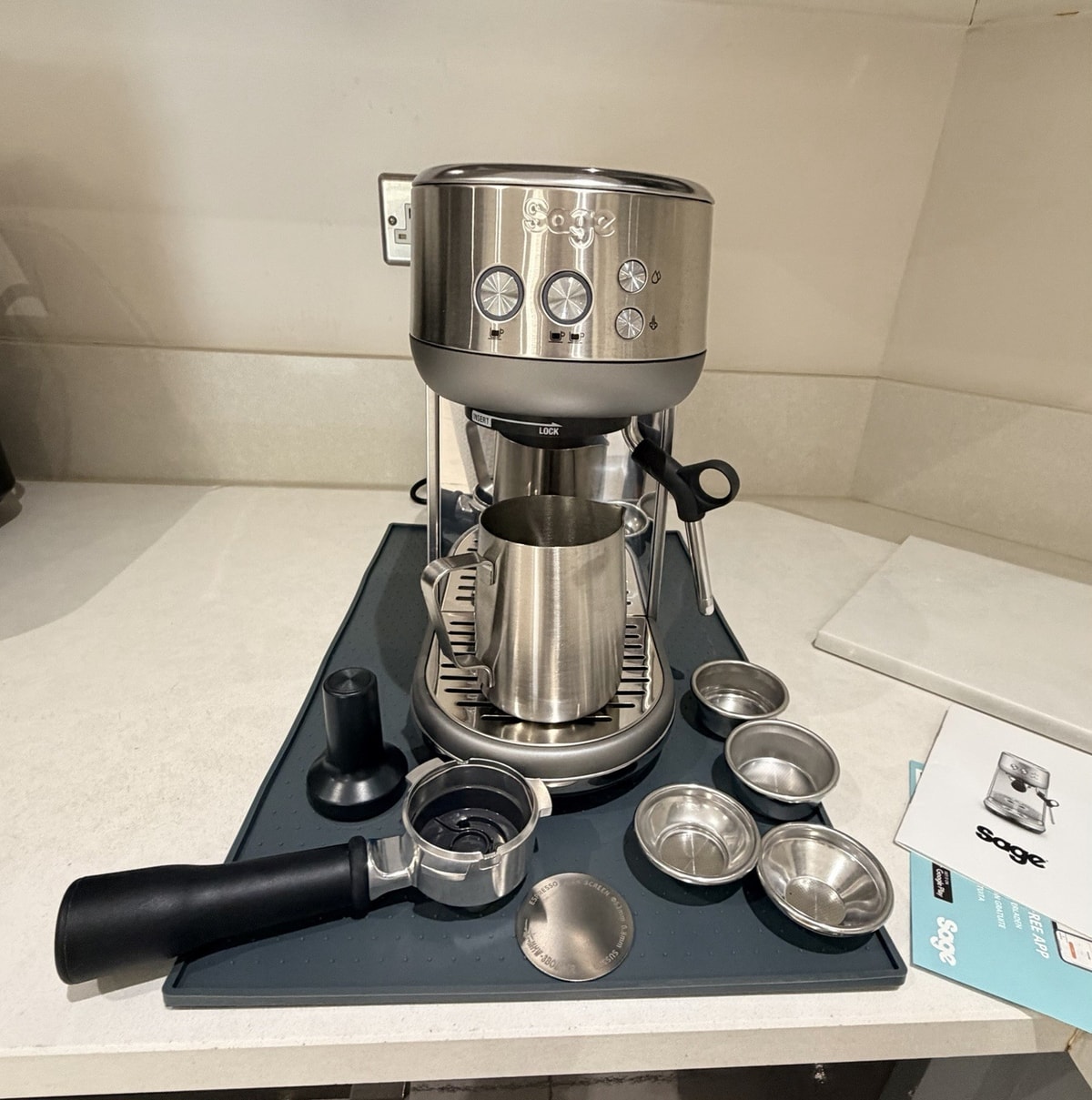Sage Bambino SES450 Espresso Coffee Machine Stainless Steel Silver
