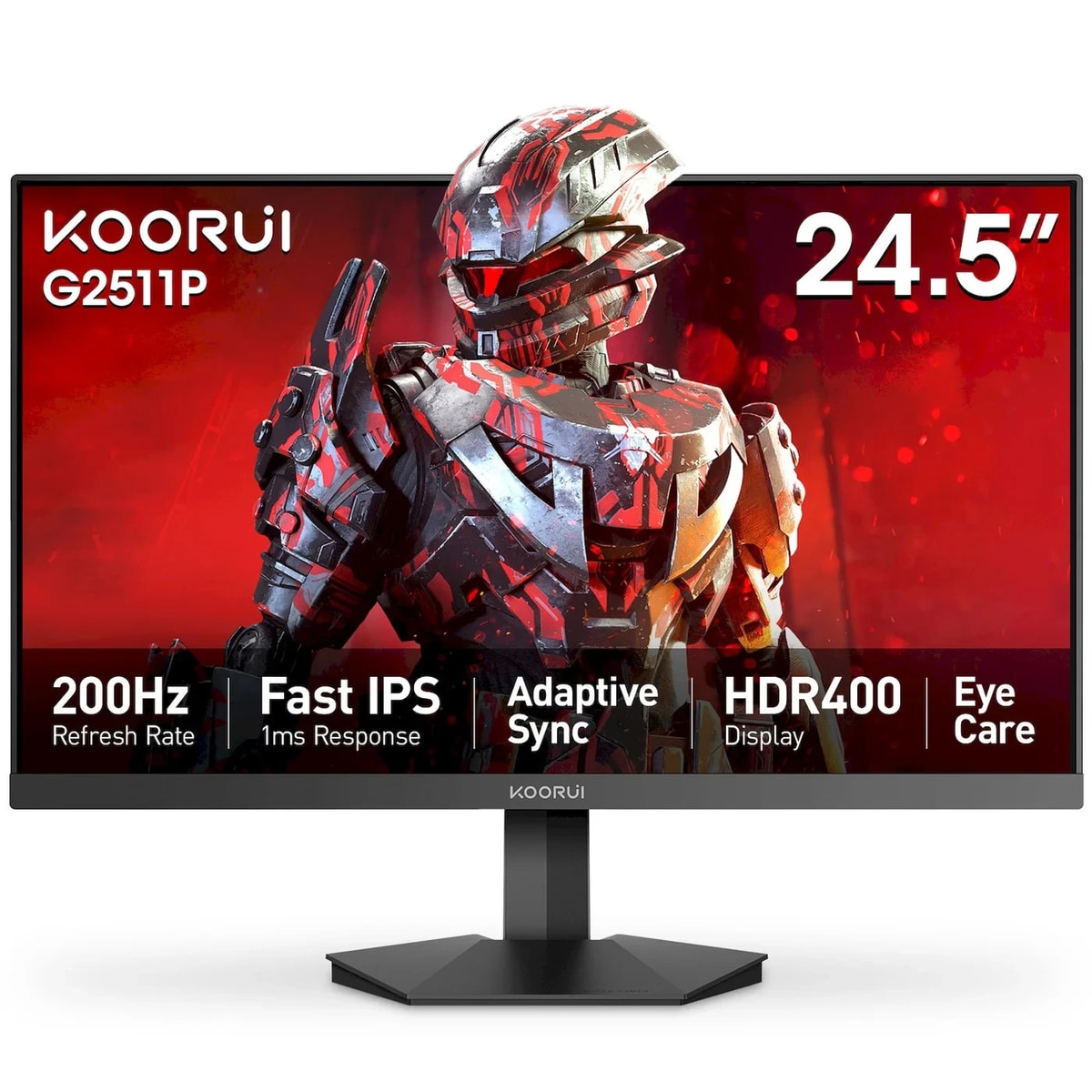 KOORUI 25" FHD Gaming Monitor 200Hz IPS 1ms FreeSync G-Sync HDR HDMI DisplayPort