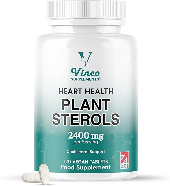 Plant Sterols 2400mg Tablets, Supports Cholesterol & Heart Health, 120 Vegan Tab
