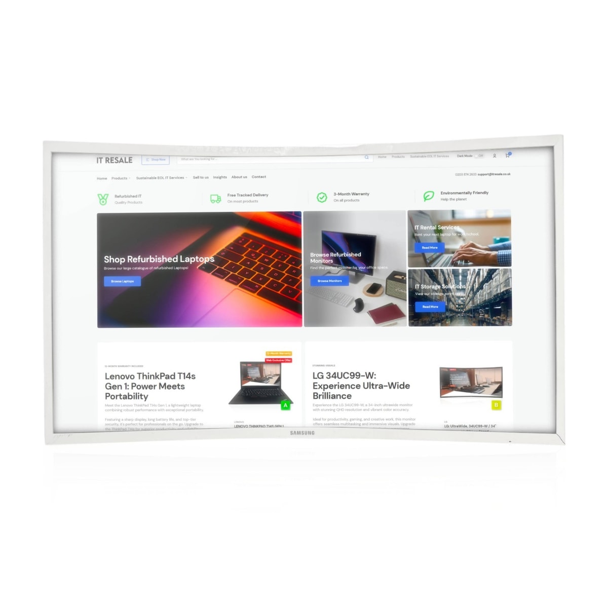 Samsung C-Series LC32F391FWUXEN 32 inch Curved Full HD Business Monitor Fair