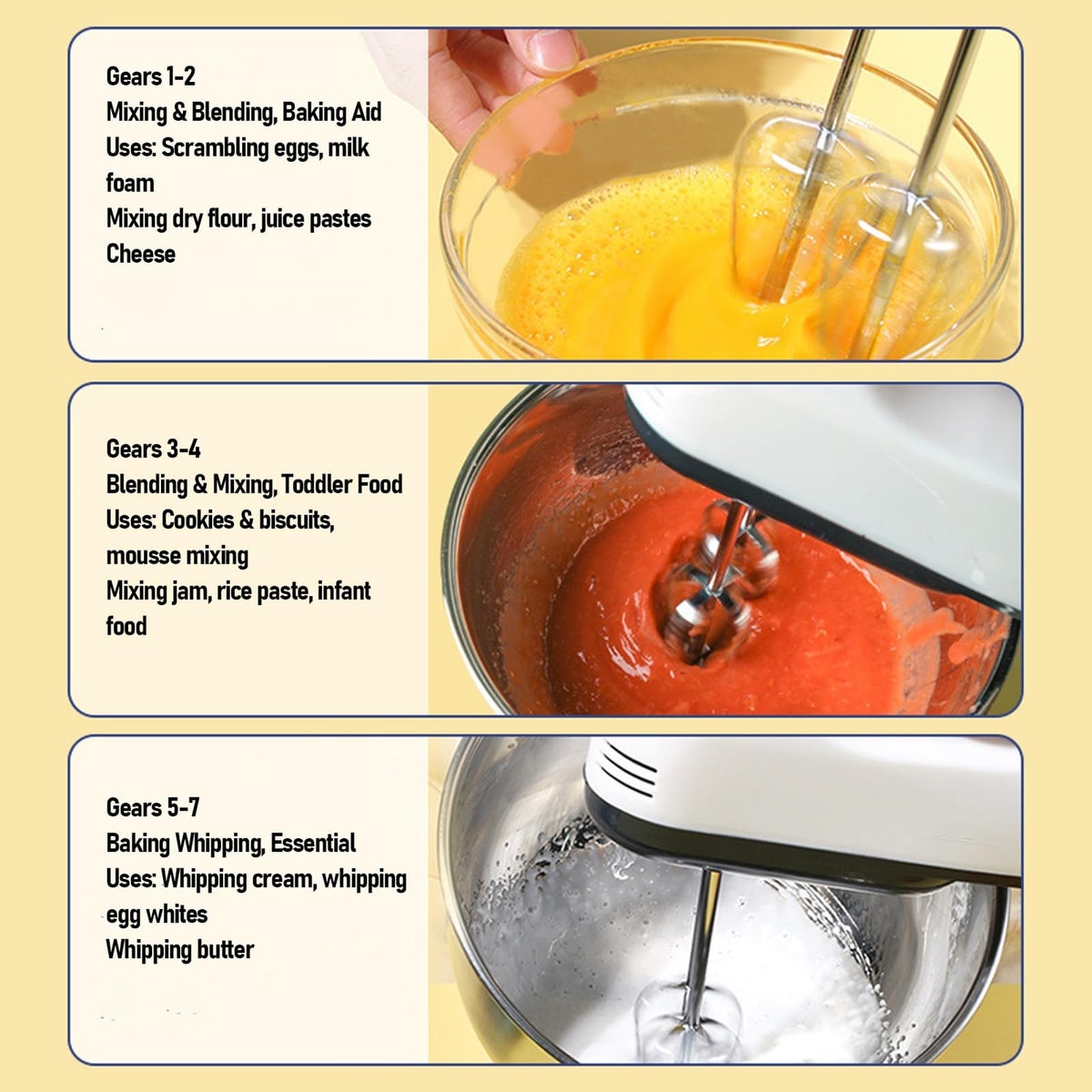 *Compact Stand Mixer For Baking Lightweight Kitchen Mixer
