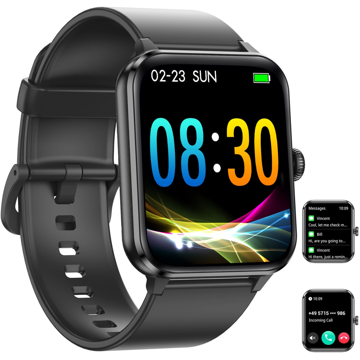 Blackview Smart Watch for Men Women with Bluetooth Calls Health Fitness Watches
