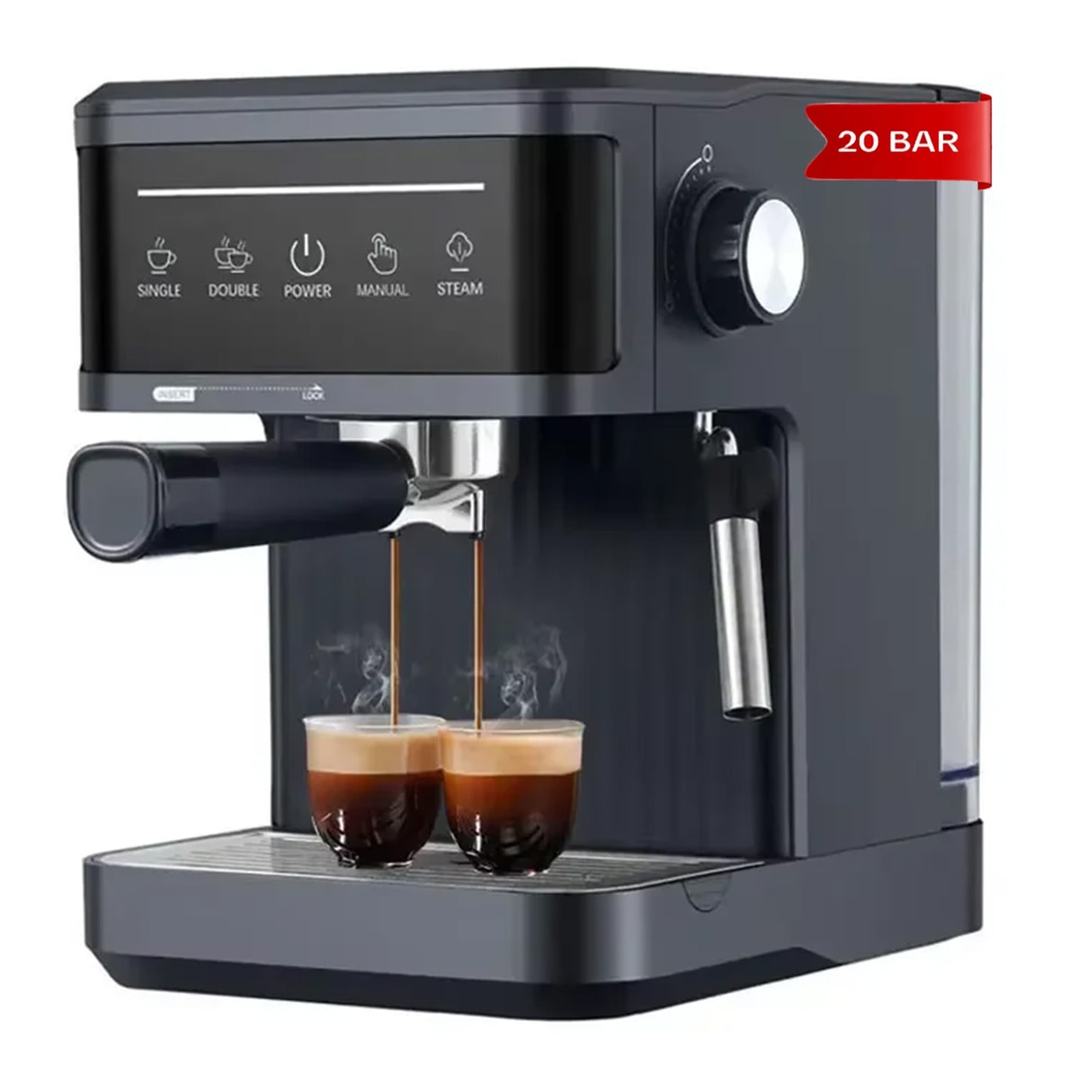 Coffee Machine Espresso Machine Coffee Maker Cappuccino Milk Frother 20 Bar 1.8L
