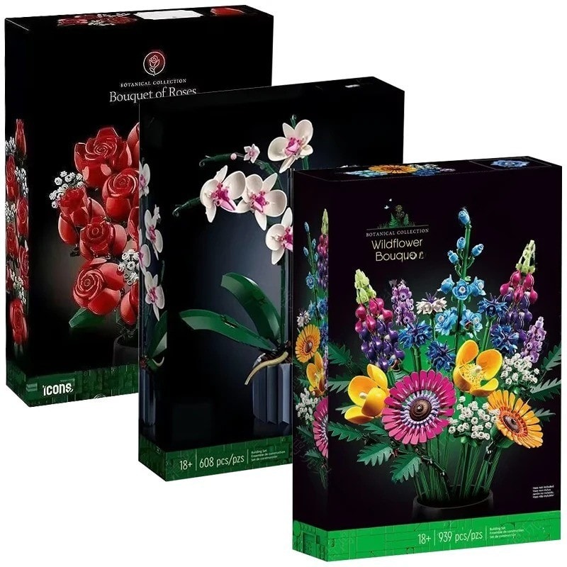 Wildflower Bouquet Set, Artificial Flowers with Poppies 10313 Icons