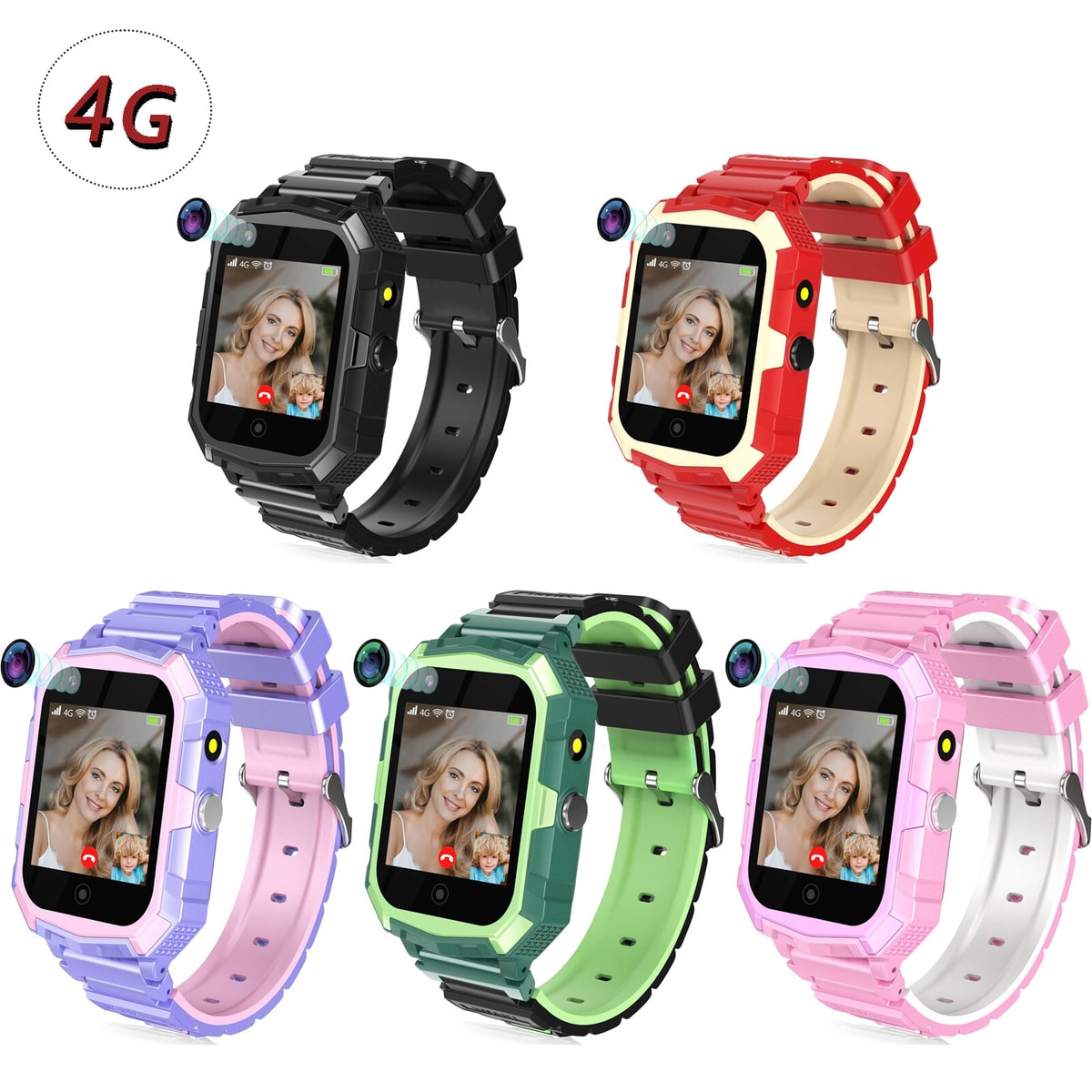 4G Smart Watch for Children Kids Phone Smartwatch WIFI SOS Tracker Two-way Call