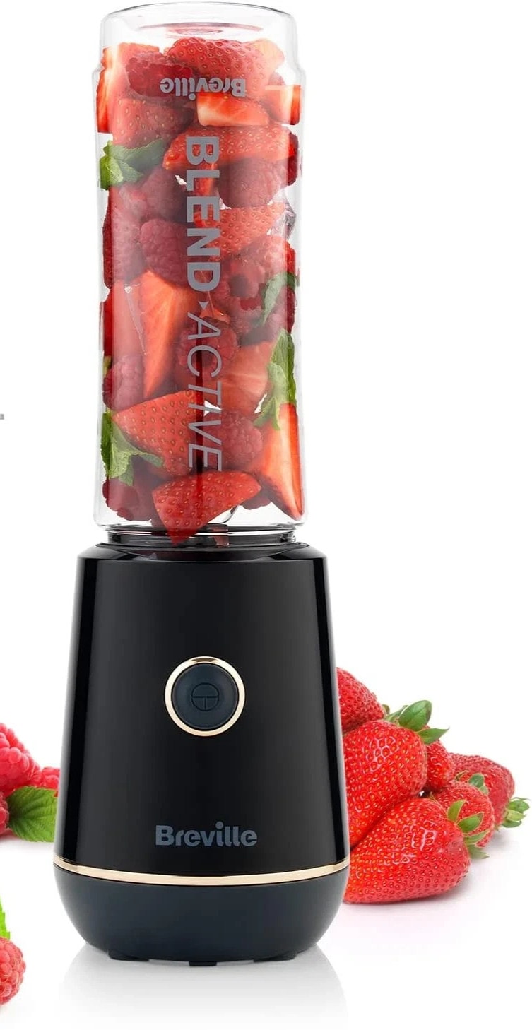 Breville Blend Active Personal Blender & Smoothie Maker | 350W | (600Ml) | Black