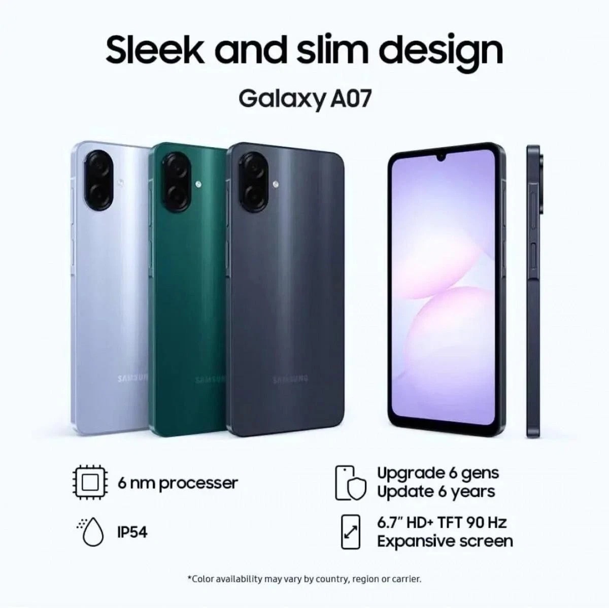 Samsung Galaxy A07 8GB 256GB 2025 Unlocked Dual Sim Smart phone Mobile Phone New