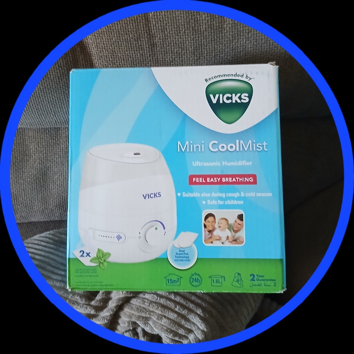 Vicks VUL525 Mini Cool Mist Ultrasonic Humidifier
