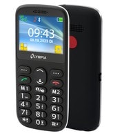 Olympia Mobile Phone Sun Large Buttons Black Cell Phones 5.87 cm 0.3 Mp 2222