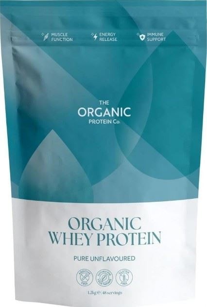 The Organic Protein Co Pure Unflavoured Organic Whey Protein Powder - 1.2kg