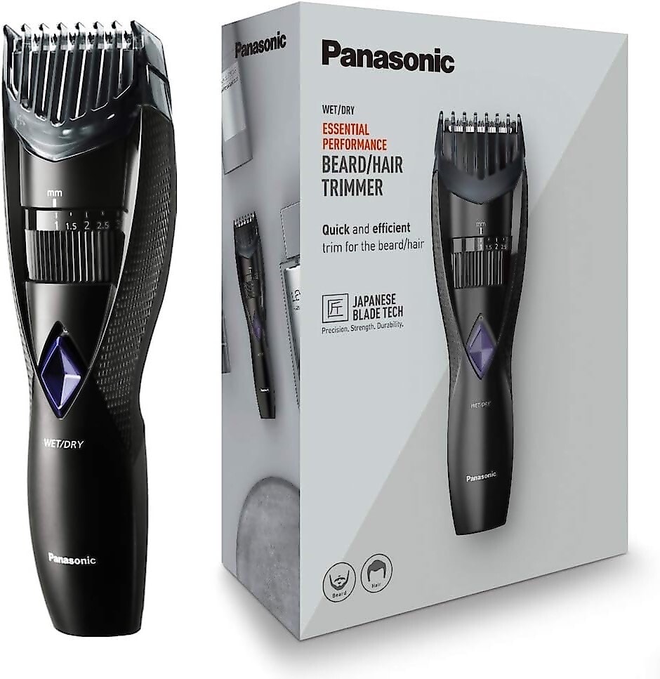Panasonic Wet & Dry Rechargeable Beard Hair Trimmer Clippers 20 Lengths ER-GB37