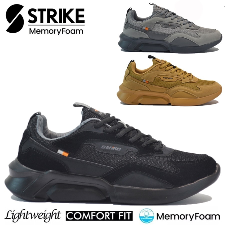 MENS MEMORY FOAM RUNNING CASUAL JOGGING GYM WALKING SPORTS SHOES TRAINERS SIZE