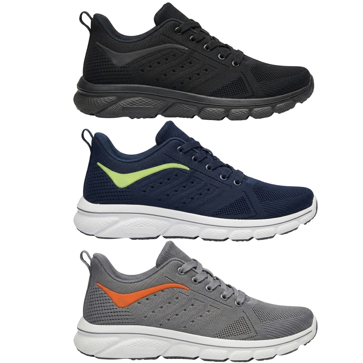 Mens Trainers Running Shoes Walking Sports Gym Lightweight Casual Comfort UK