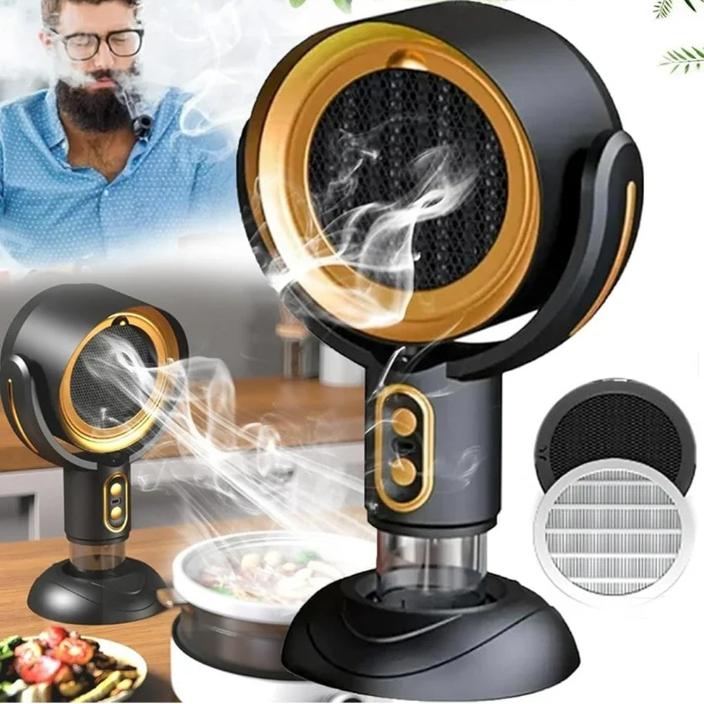 Fan For Smoking,Portable Smoke Purifier,Smoke Away Purifier Fan Air Purification