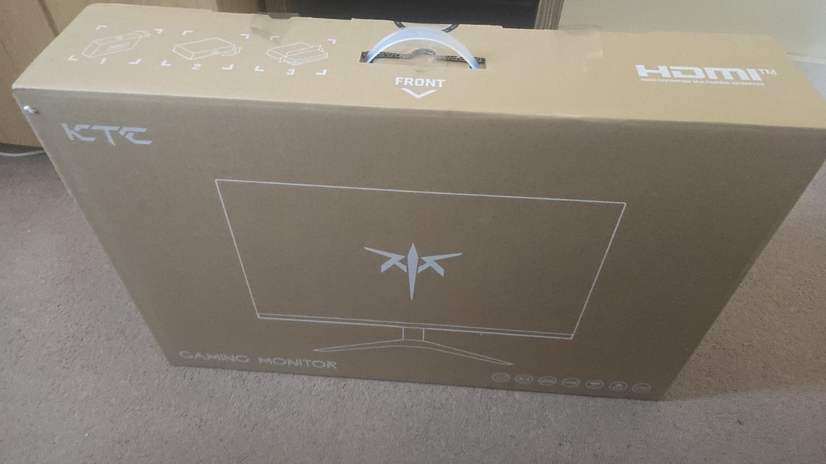 KTC 27 inch Gaming Monitor, 1440P Curved, 180Hz, 144Hz, 2K, 1500R, 1ms, FreeSync