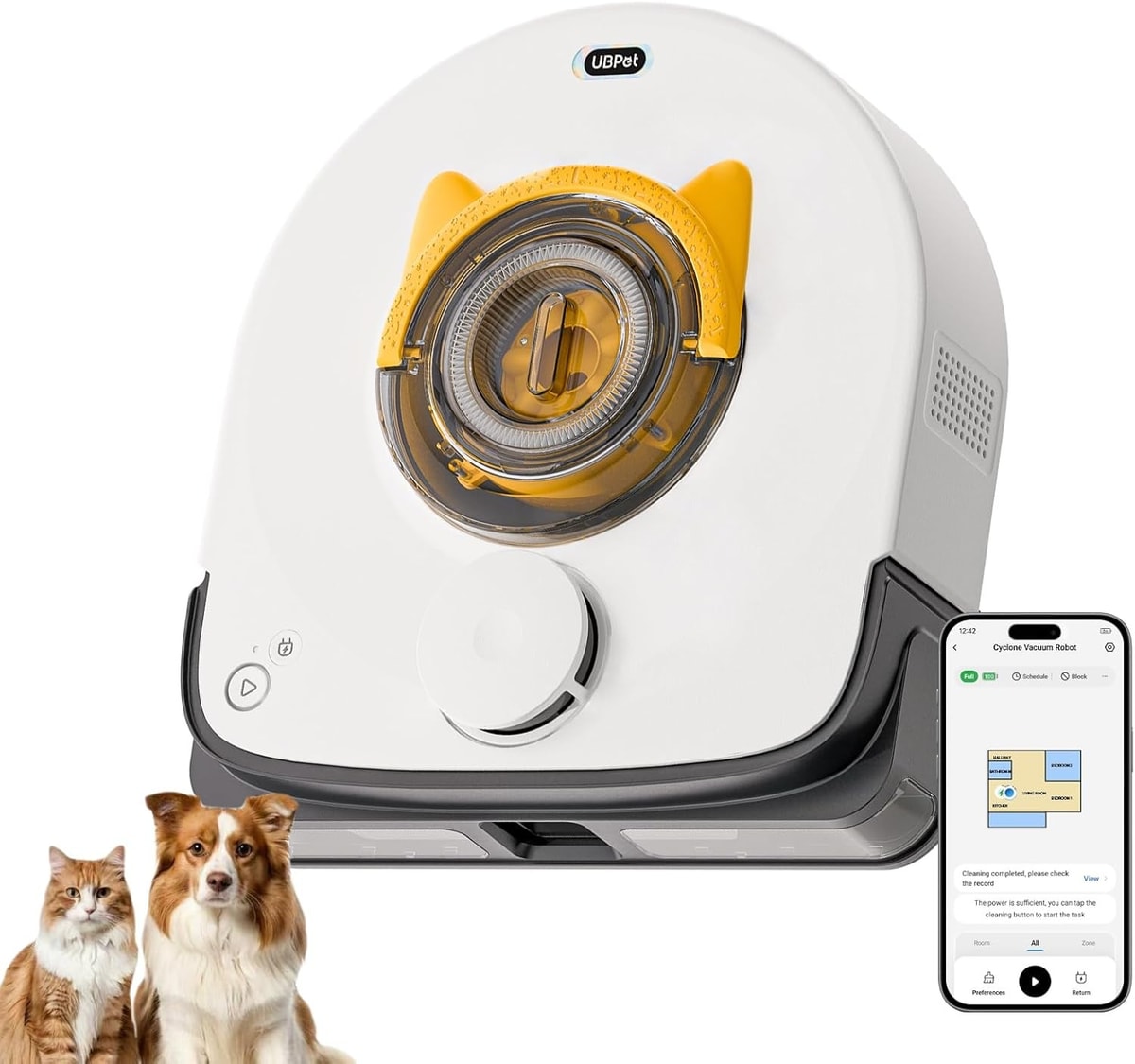 Pet Robot Vacuum Cleaner, 22000 Pa Suction for Carpet, LiDAR Navigation, Wi-Fi/A