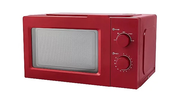 George Home GMM201R Manual Microwave Oven 17L Defrost Function Red