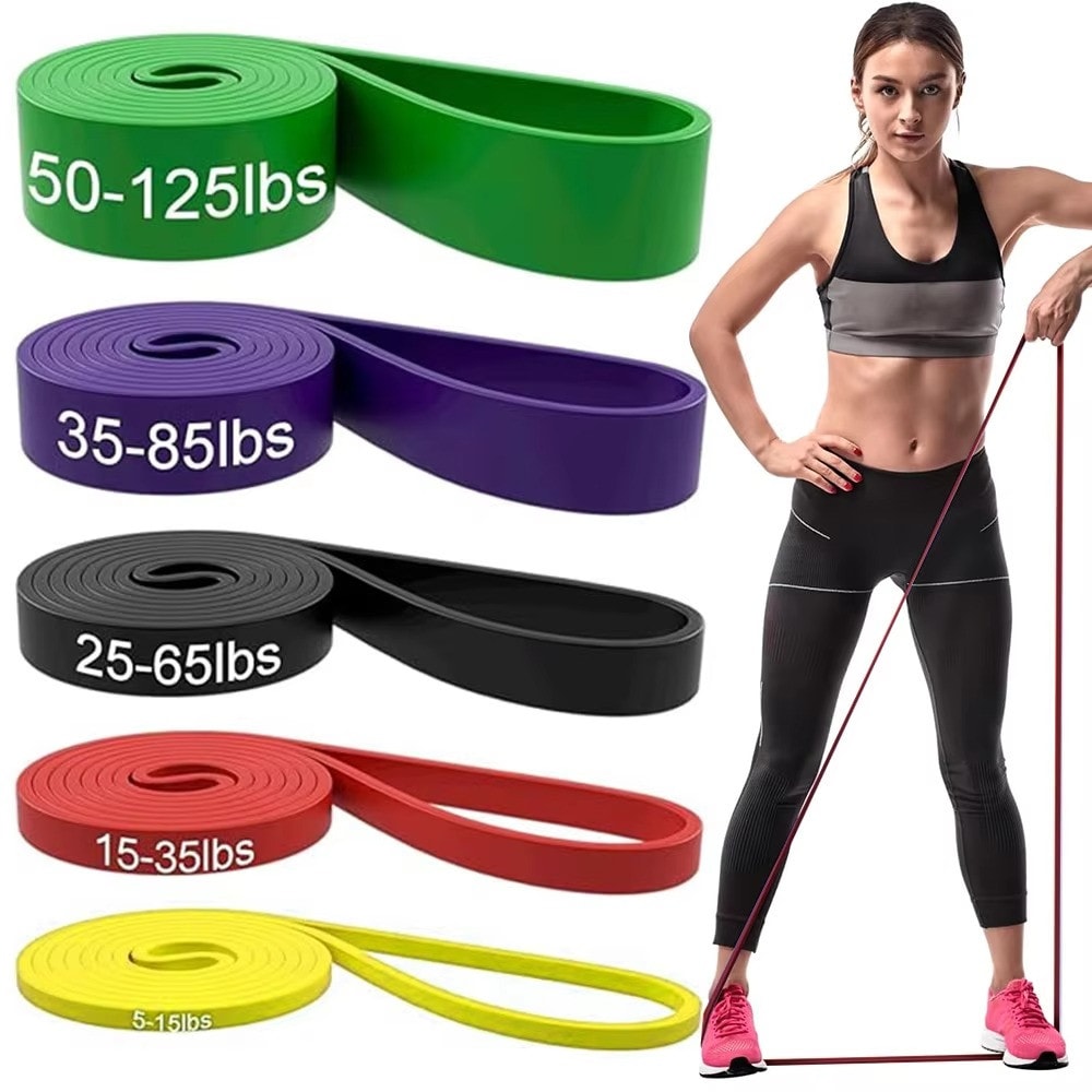 Resistance Bands Pull Up Heavy Duty Set Assisted Exercise Tube Gym Home Fitness