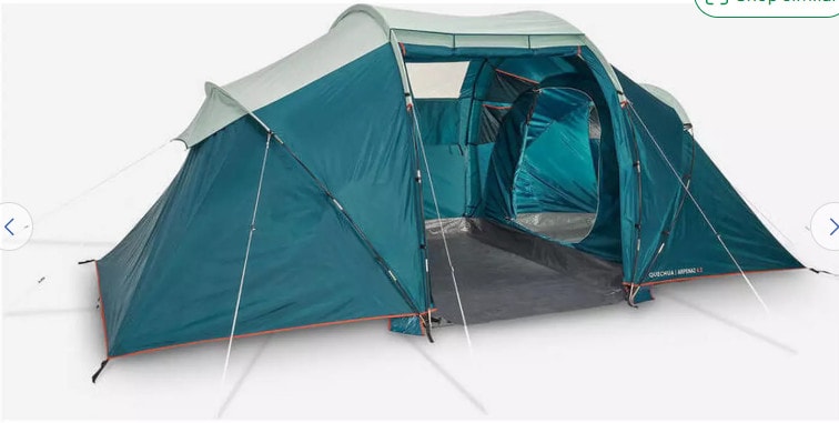 Decathlon Quechua Arpenaz 4.2 4 Person Easy-Pitch Family Camping Festival Tent