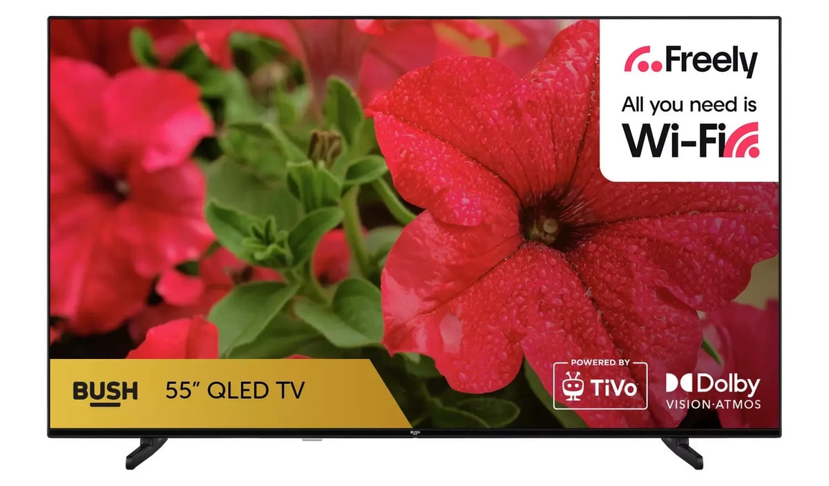 Bush 55 Inch 55QT24SB QLED 4K UHD Freely TV UK Delivery No Stand GRADE B-1