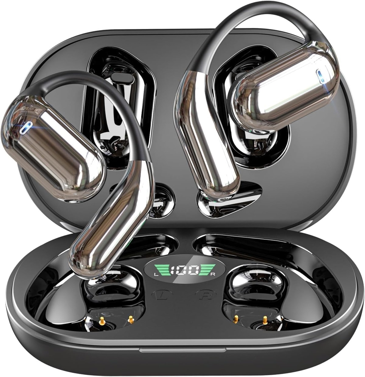 Ultra Open Ear Earbuds - Bone Conduction Headphones Wireless Bluetooth, Waterpr