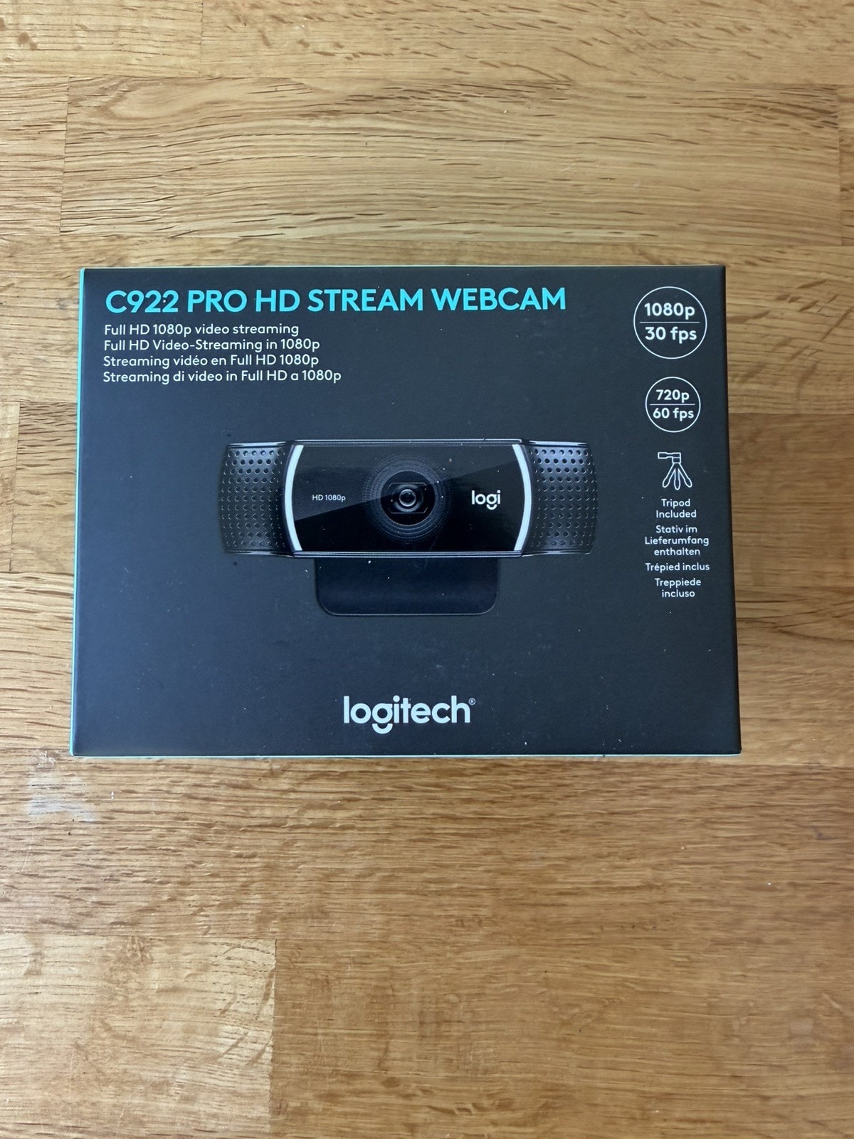 Logitech C922 Pro Stream Webcam - Black