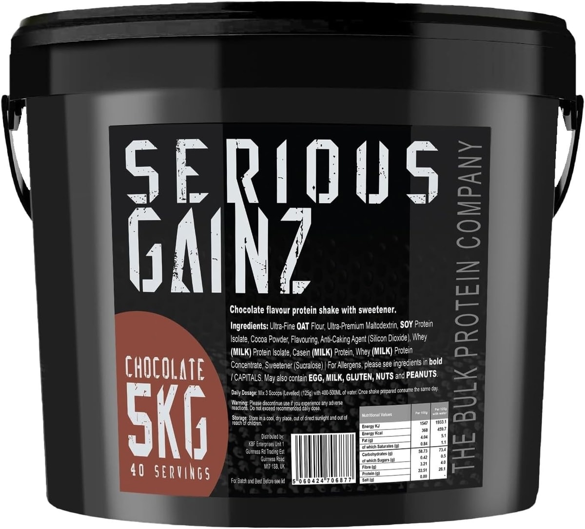 The Bulk Protein Company, SERIOUS GAINZ - Whey Protein Powder - Weight Gain, Mas