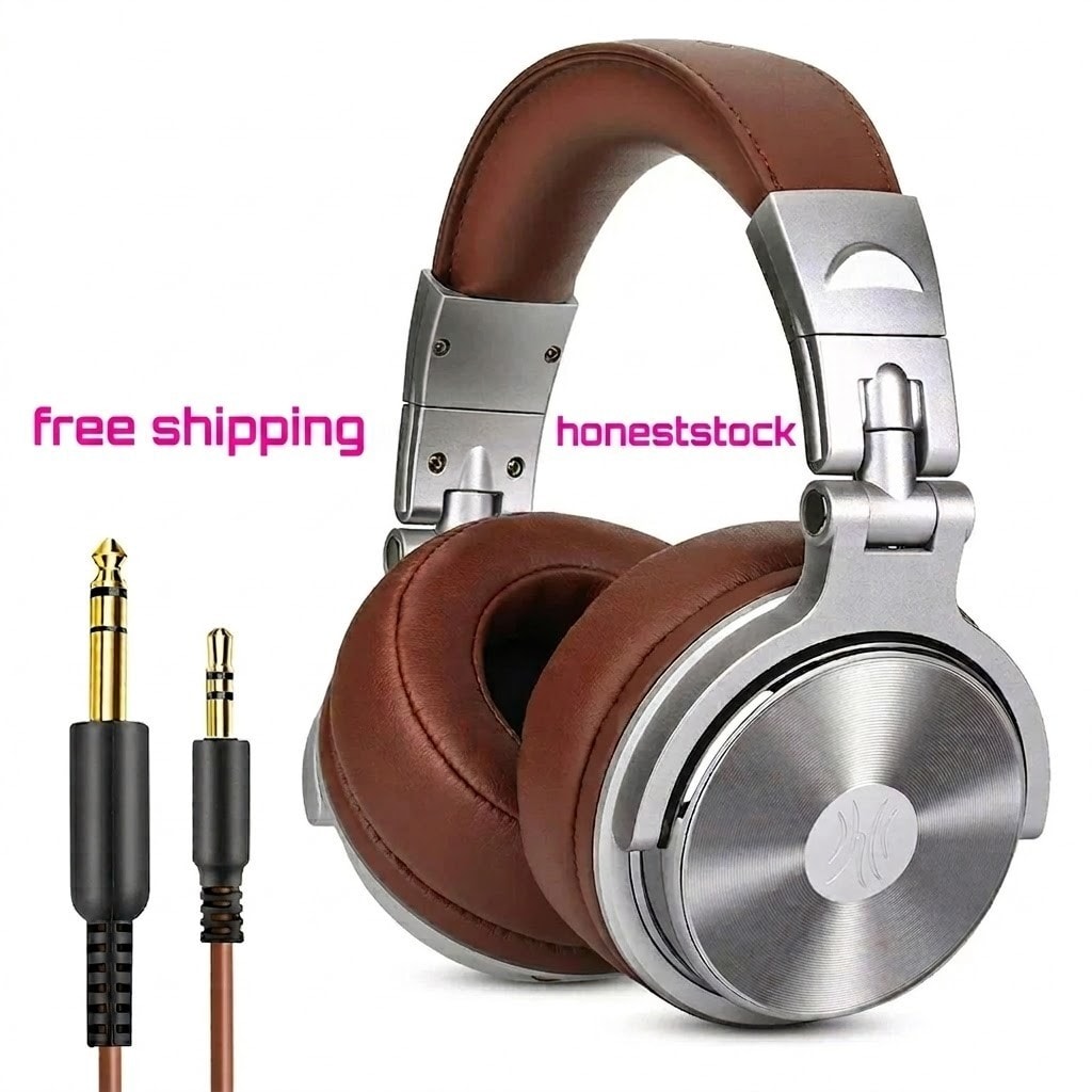 Professional Studio DJ Headphones with Microphone over Ear Wired Oneodio Pro 30