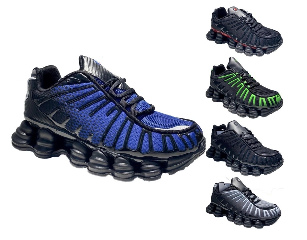 MENS AIR SHOCK ABSORBING RUNNING TL TRAINERS CASUAL GYM JOG SPORTS SHOES SIZE