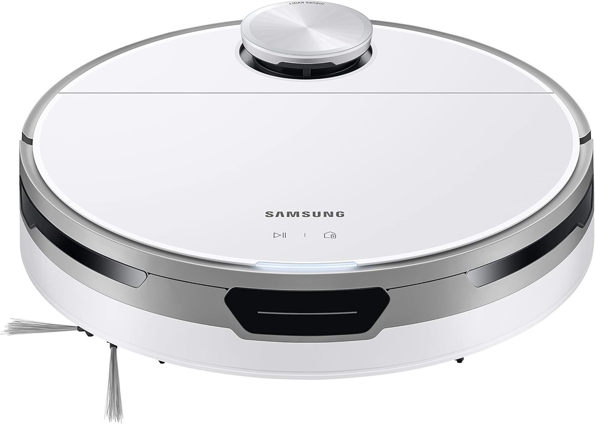 SAMSUNG Jet Bot Robot Vacuum Cleaner in Misty White-Alexa&Google Home Compatible