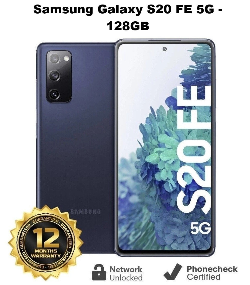Samsung Galaxy S20 FE 5G-128GB -Unlocked Android Smartphone -A+++ Pristine NAVY