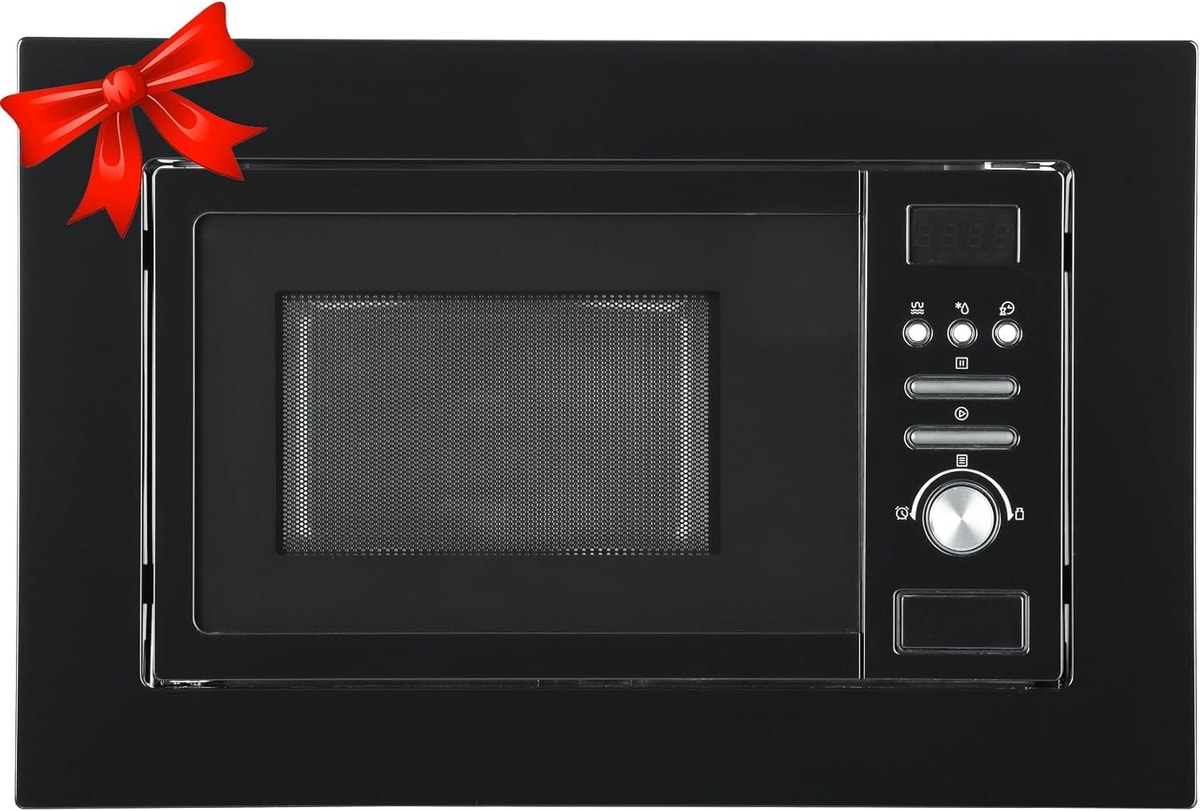 SMAD 20L Built-in Microwave Oven+Grill, 5 Power Levels, LED Display,Easy Clean