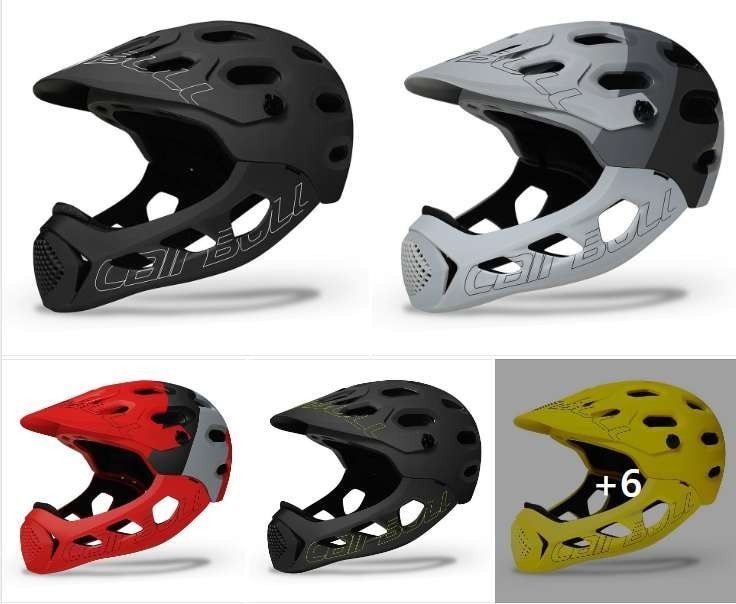 CAIRBULL Full Face Bike Helmet Adult Cycling Helmet with Detachable Chin Guard