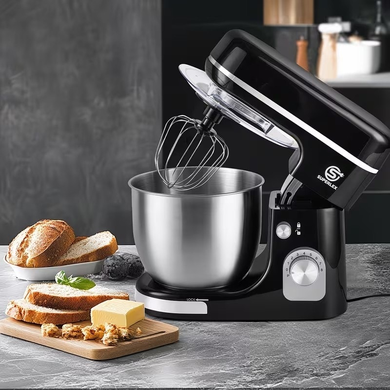 3-in-1 Stand Mixer 5L with 8 Speeds, Kitchen Machine with Pulse with Dough Hook