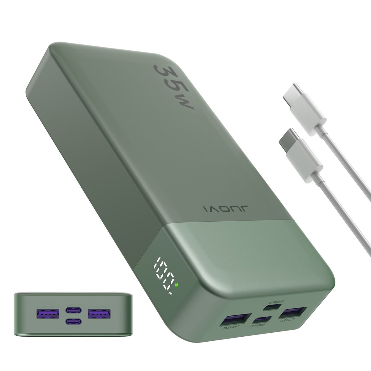 Portable Power Bank 20000mAh 35W Portable Charger Battery Pack LED Display PD3.0