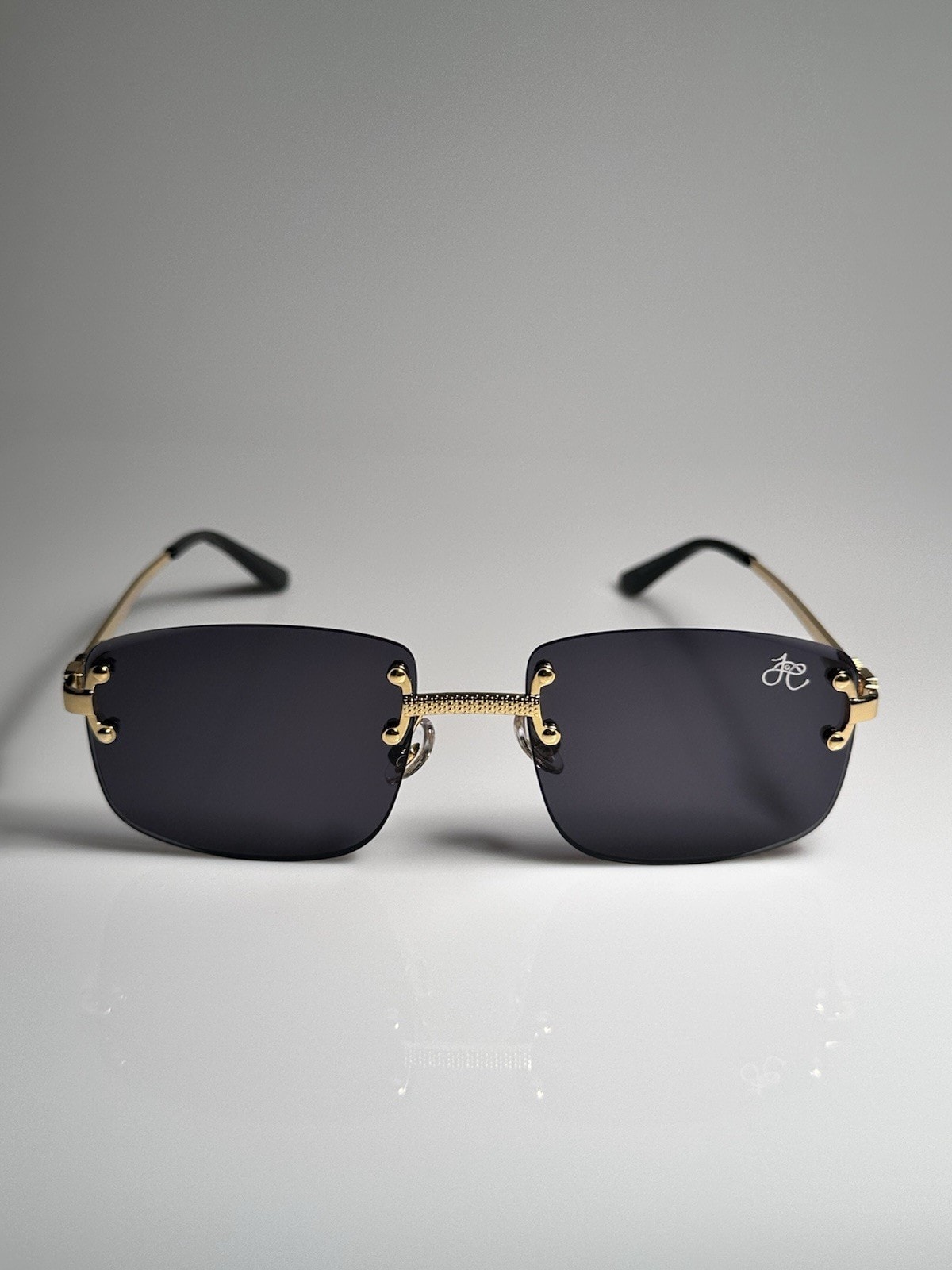 Black Rimless Unisex Sunglasses Eyewear UV400 Shades Fashion
