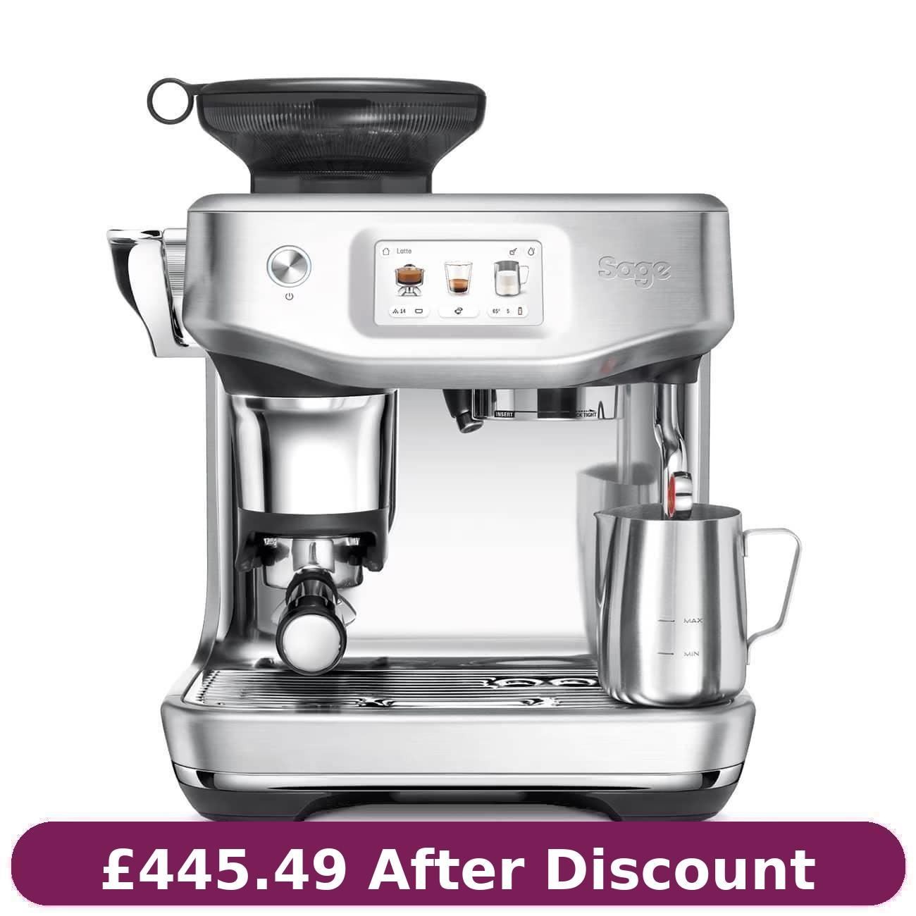 Sage The Barista Touch Impress SES881BSS Coffee Machine Brushed Stainless Steel#