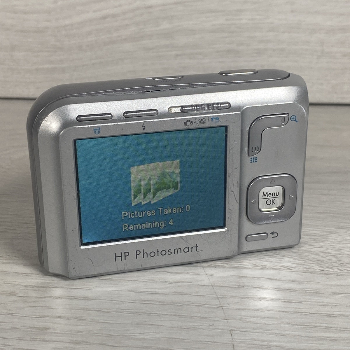 HP Photosmart M447 5.0 MP Digital Camera Black Model SNPRB-0704 Tested Working