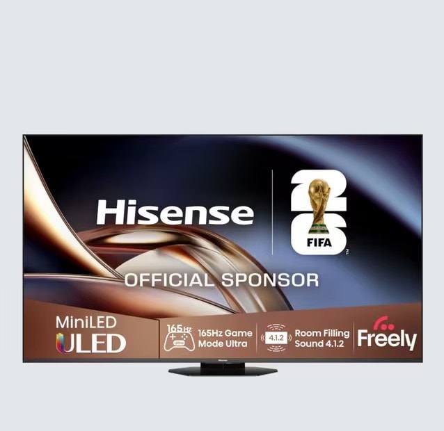 Hisense 55 inch Smart TV 55U8QTUK 2025 ULED MiniLED HDR 4K Ultra HD Black