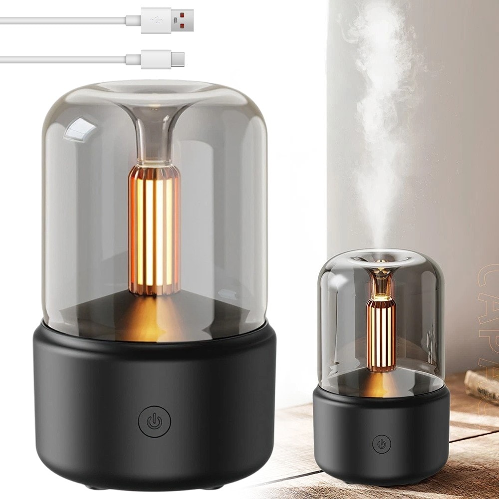 Electric Air Diffuser Aroma Oil Humidifier Quiet Operation with Warm Light