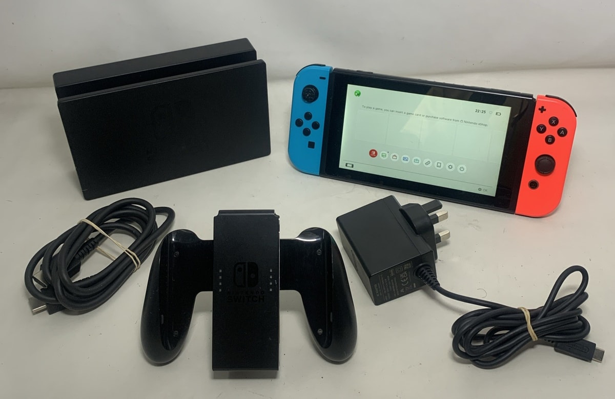 Nintendo Switch Console with Neon Blue/Neon Red Joy-Cons - FAST DISPATCH
