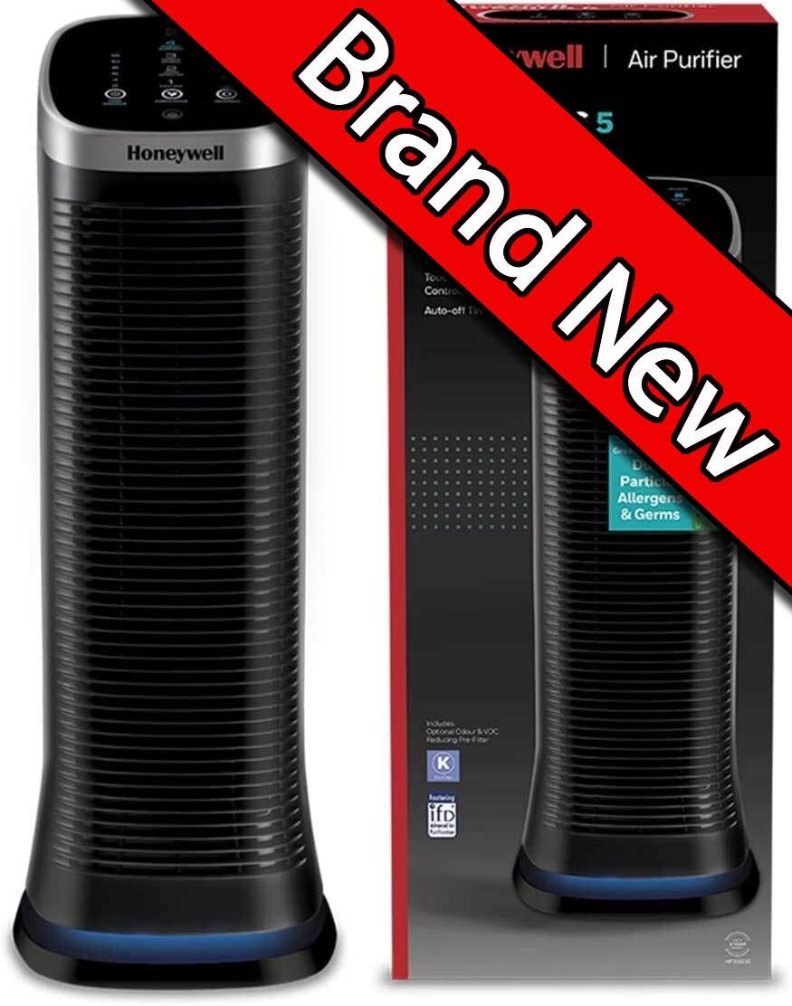 Air Purifier Filtration Honeywell Air Genius 5 Touch Screen Timer Pollen Odour