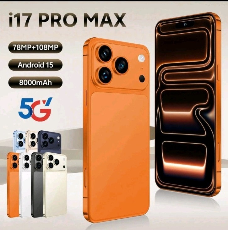 I17 Pro Max 5G Smartphone with 90Hz 7.3 HD Display 108MP Rear Camera 16GB+1TB