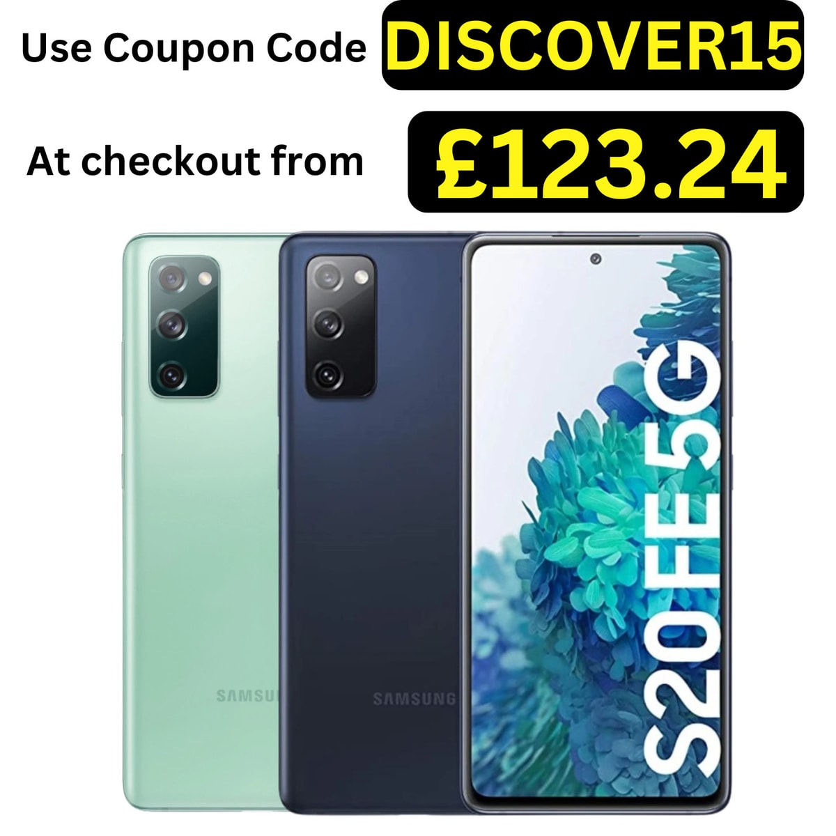 Samsung Galaxy S20 FE 5G 128GB Unlocked Smartphone CLOUD MINT/NAVY PRISTINE A++