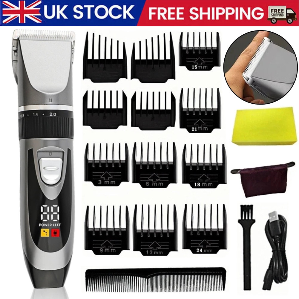 Electric Professional Mens Hair Clippers Shaver Trimmers Machine Cordless Beard
