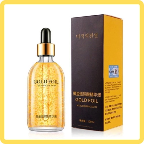 100ml 24k GOLD Hyaluronic Acid Nicotinamide Face Serum Anti Aging Facial Lift.