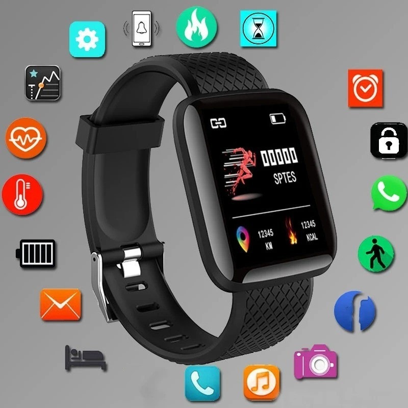 Smart Watch Men Women Fitness Tracker Heart Rate Monitor Gift For Android iOS