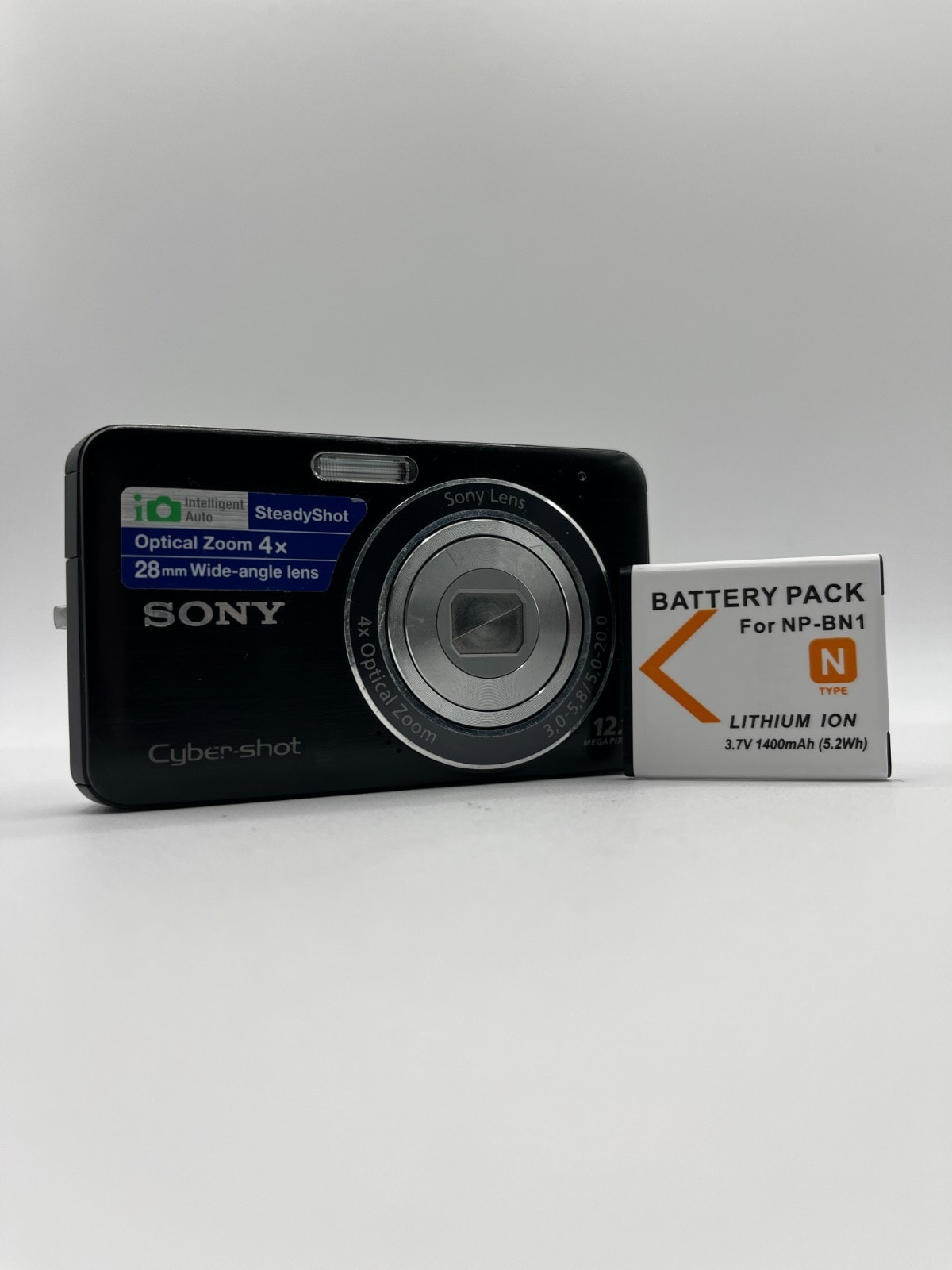 Sony Cyber-Shot DSC-W310 Compact Digital Camera 12.1MP Black + Battery