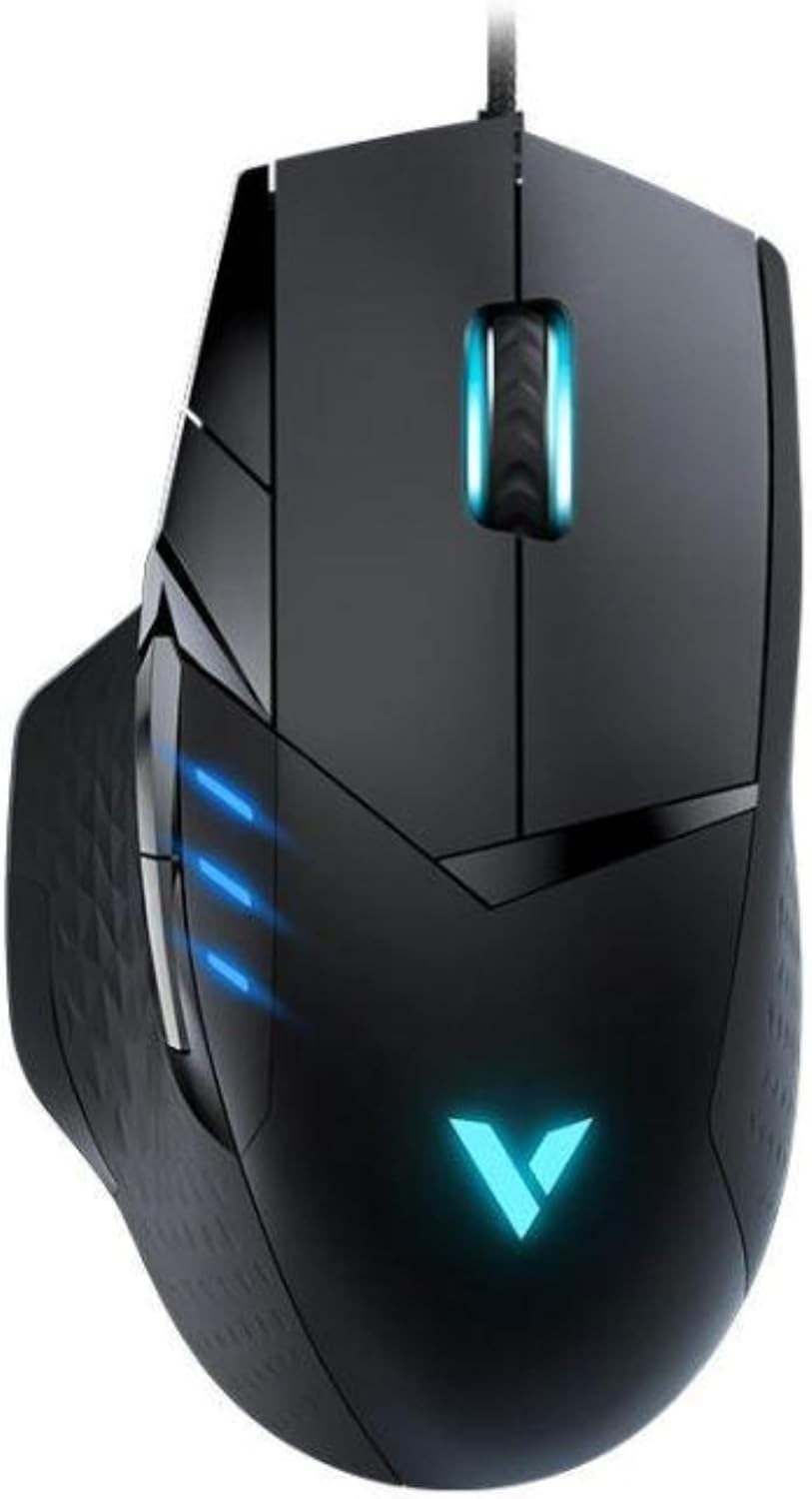 RAPOO VT300 Gaming Mouse USB Wired Programmable 6200 DPI RGB LED Lights Black UK