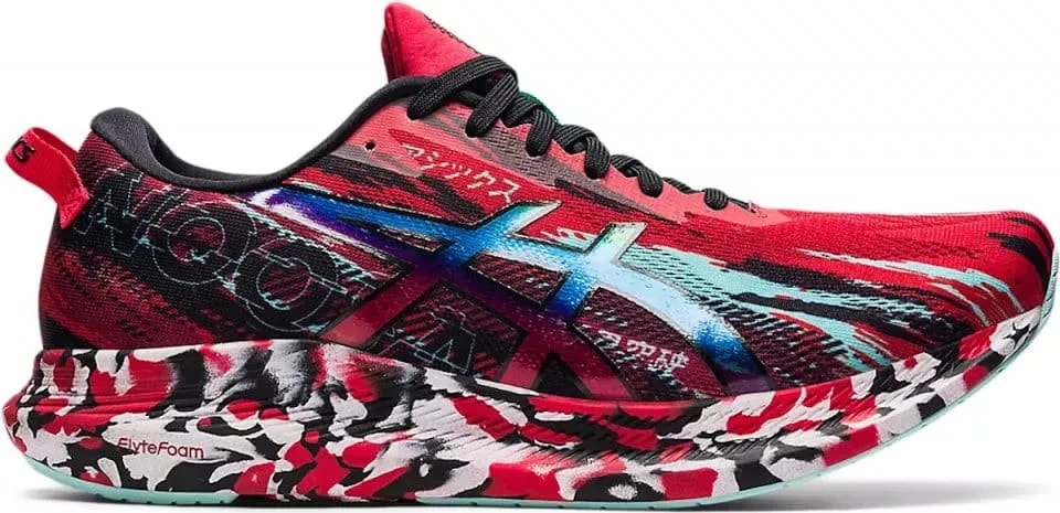 Men's Asics Running Shoes Noosa Tri 13 Red / Black Mesh Lightweight Trainers